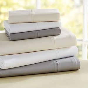 700-Thread-Count King Sheet Set - Ivory
